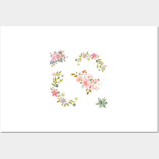 Flower Pattern Posters and Art